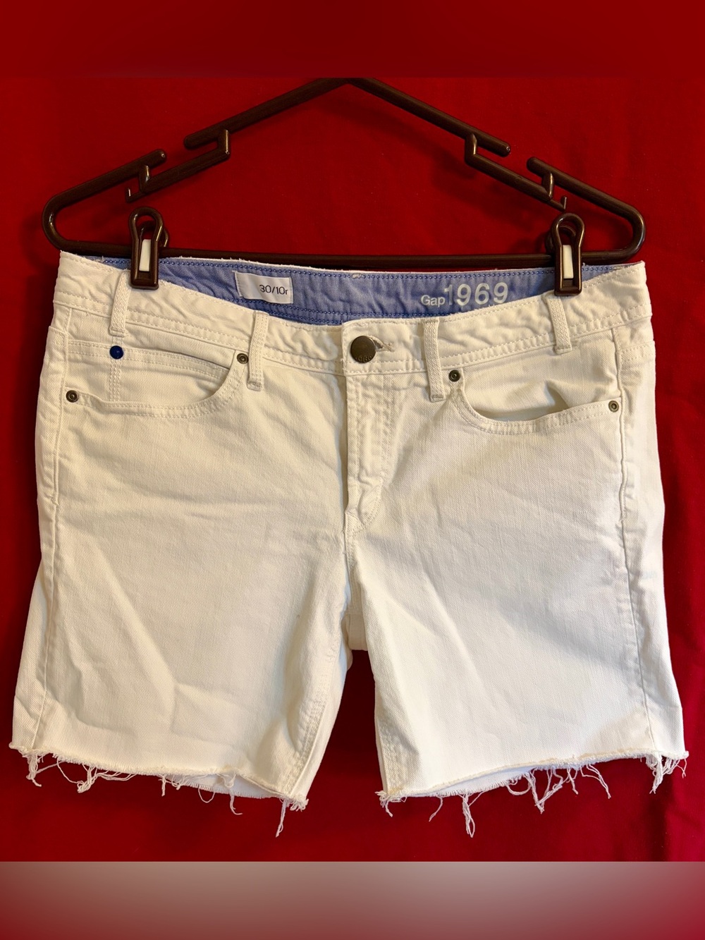 Women's Gap White Denim Cutoff Shorts